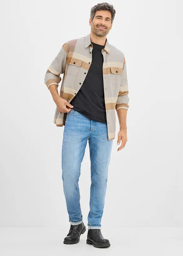 Flanellskjorte i 100% bomull, bonprix