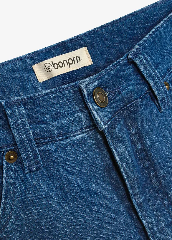 Classic fit jeans med varmende jerseyf&ocirc;r, straight, bonprix