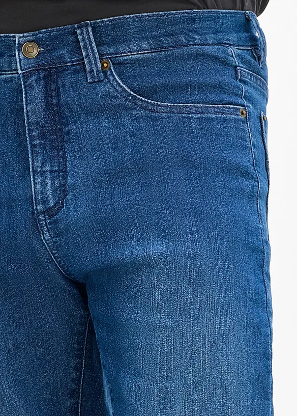 Classic fit jeans med varmende jerseyf&ocirc;r, straight, bonprix