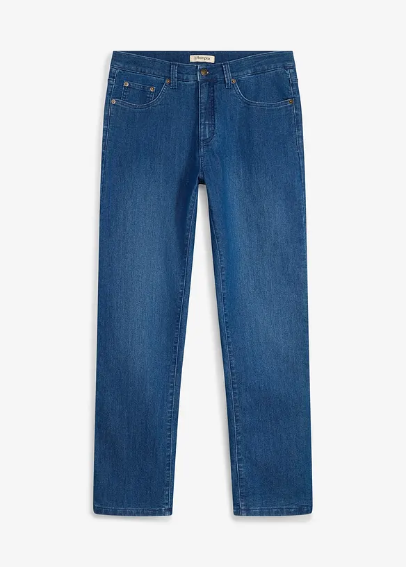 Classic fit jeans med varmende jerseyf&ocirc;r, straight, bonprix