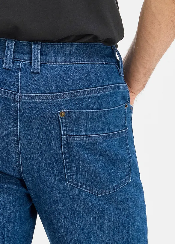 Classic fit jeans med varmende jerseyf&ocirc;r, straight, bonprix