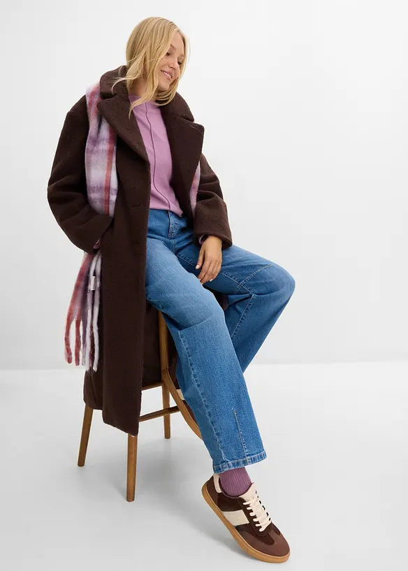 Barrel jeans mid waist, bonprix