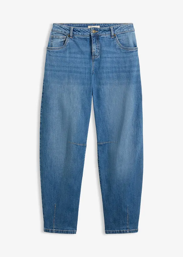 Barrel jeans mid waist, bonprix