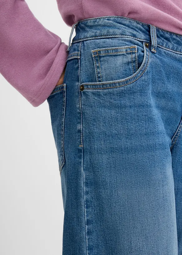 Barrel jeans mid waist, bonprix