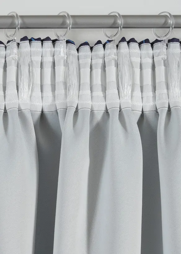 M&oslash;rkleggingsgardin med resirkulert polyester (1-pack), bonprix