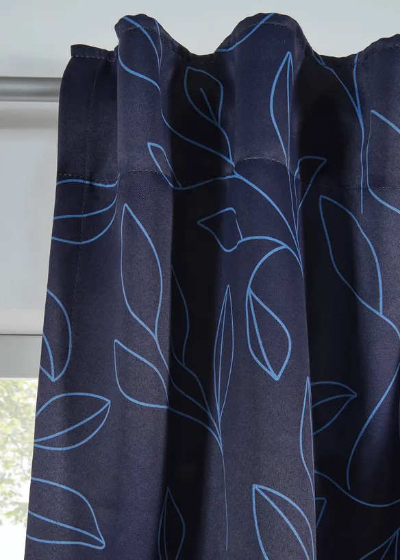 M&oslash;rkleggingsgardin med resirkulert polyester (1-pack), bonprix