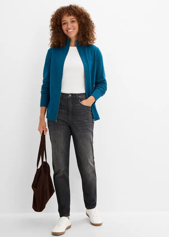 Cardigan i 100% &oslash;kologisk bomull, bonprix