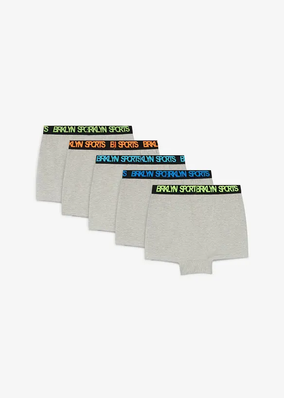 Boksershorts med myk bomull (5-pack), bonprix