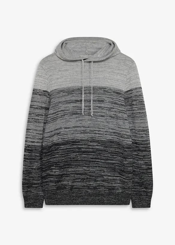 Finstrikket hettegenser i regular fit, bonprix