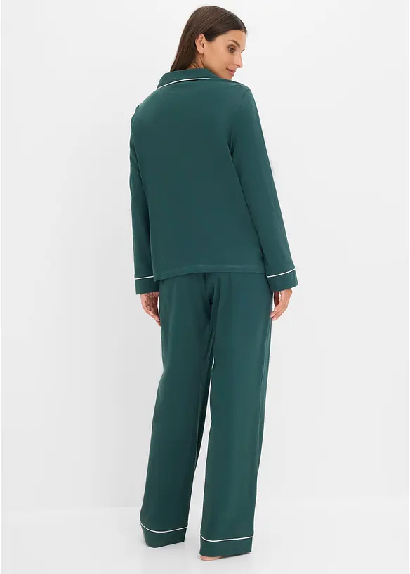 Pyjamas i myk, 100% bomull, bonprix