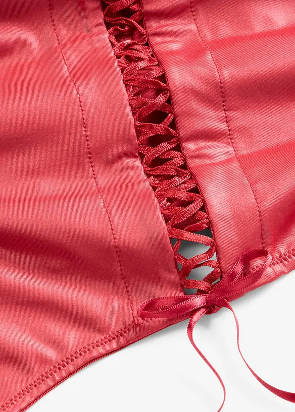 Stringbody ouvert i wetlook, bonprix