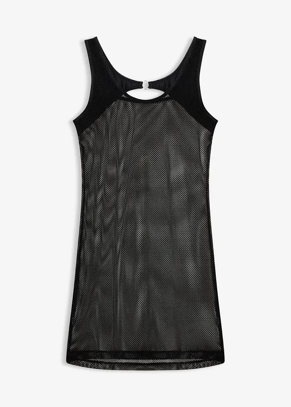 Kjole i wetlook, bonprix