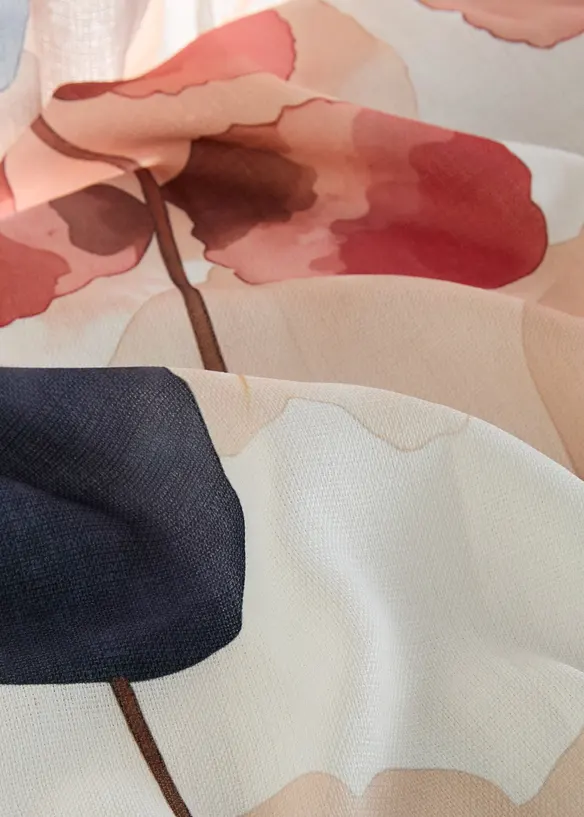Ugjennomsiktig gardin med struktur (1-pack), bonprix