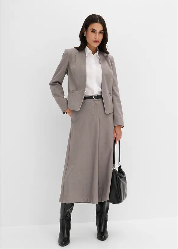 Blazer med fiskebensm&oslash;nster i ullstil, bonprix