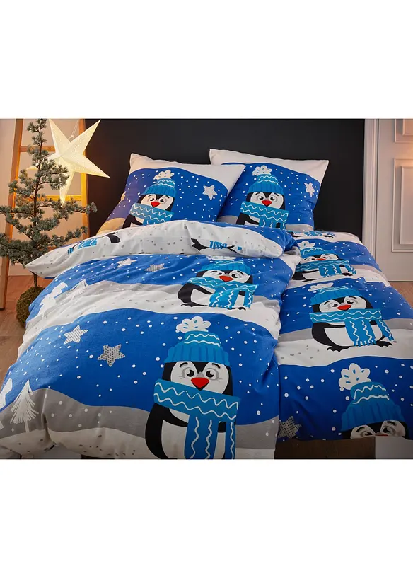 Flanellsengesett med vinterlig design, bonprix