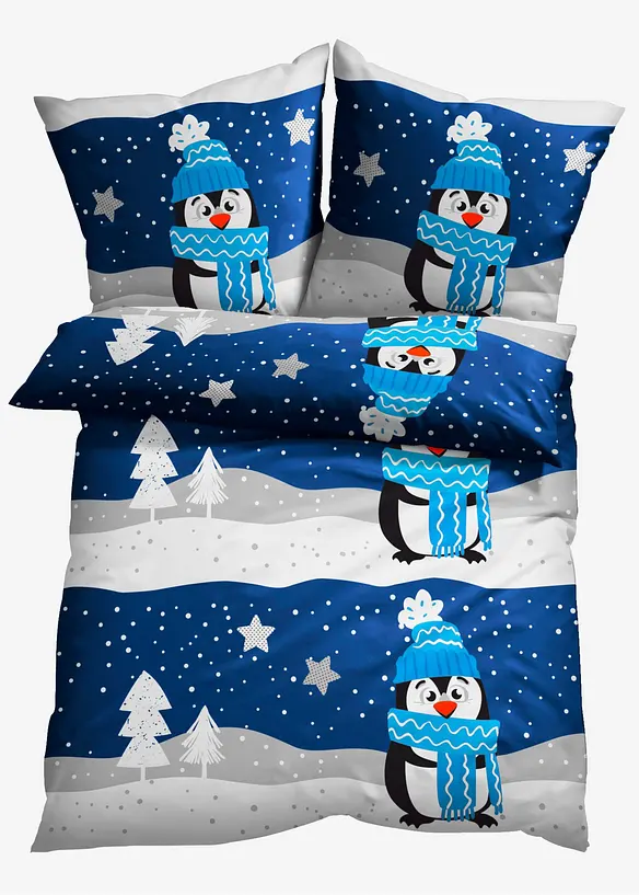 Flanellsengesett med vinterlig design, bonprix