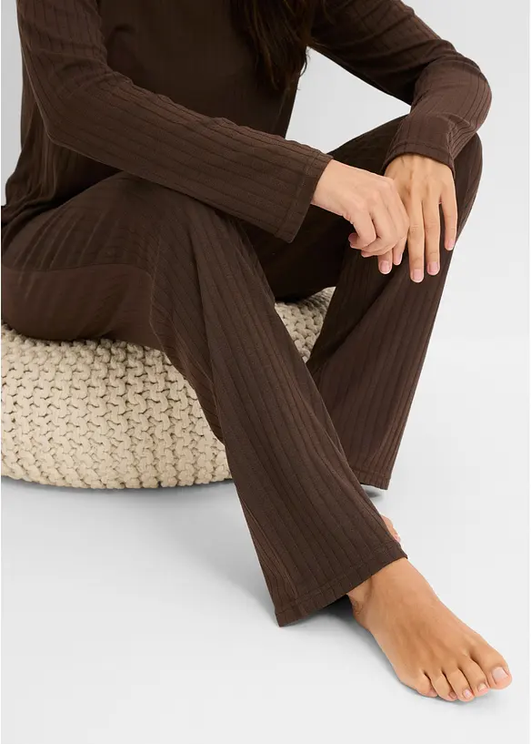 Pyjamas i myk pointellejersey, bonprix