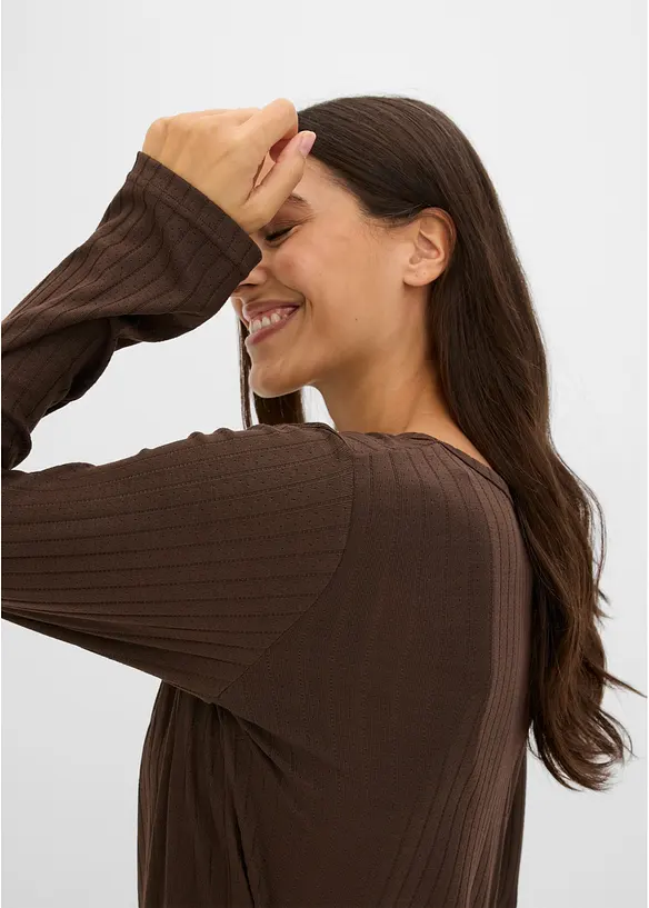 Pyjamas i myk pointellejersey, bonprix