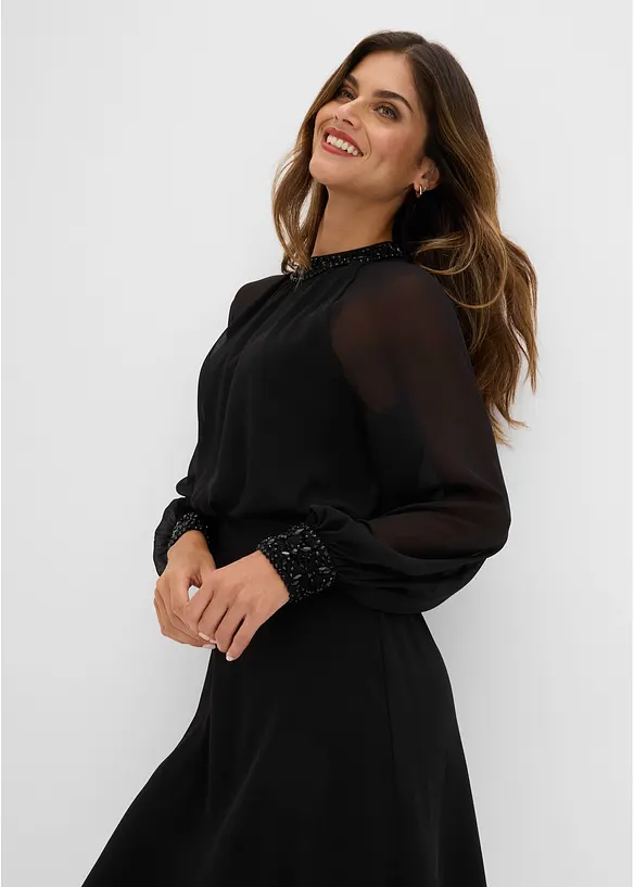 Cocktailkjole med strasspynt, bonprix