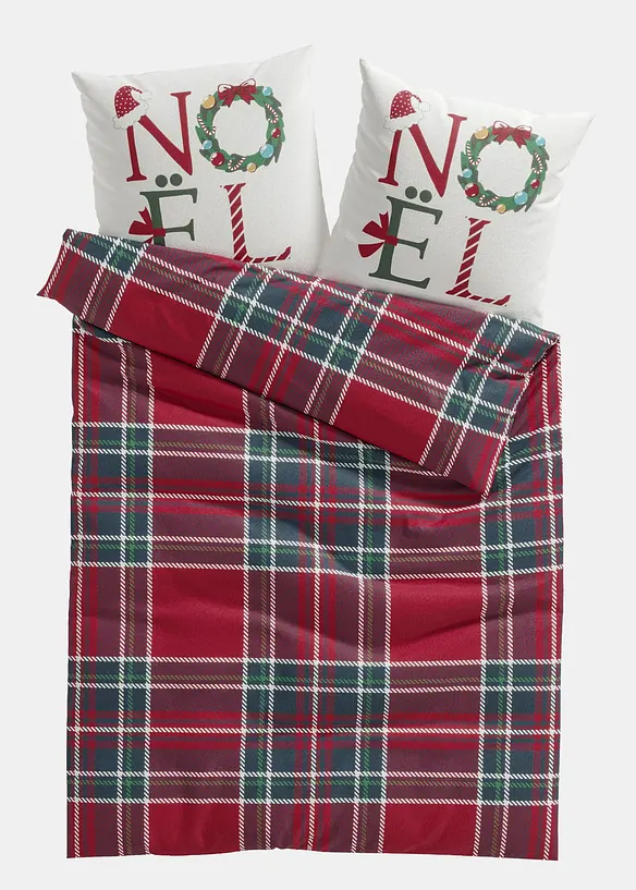 Flanellsengesett i bomullsmiks, bonprix