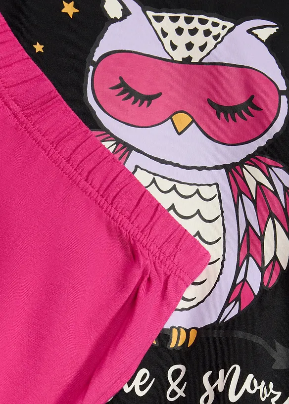 Pyjamas i myk, &oslash;kologisk bomull, bonprix