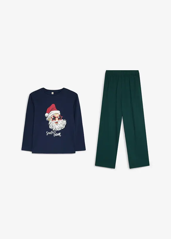 Pyjamas i myk, &oslash;kologisk bomull, bonprix