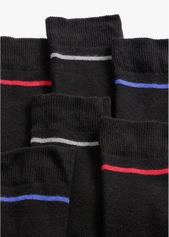 Varme sokker med frott&eacute; p&aring; innsiden (6-pack), bonprix