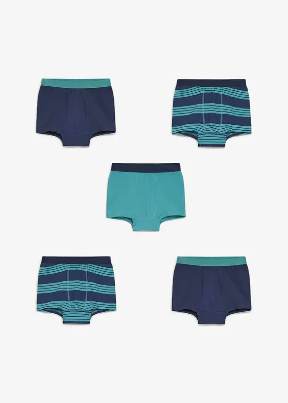 Bokserbriefs med myk, &oslash;kologisk bomull (5-pack), bonprix