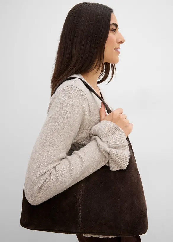 Cardigan med hullm&oslash;nster, bonprix