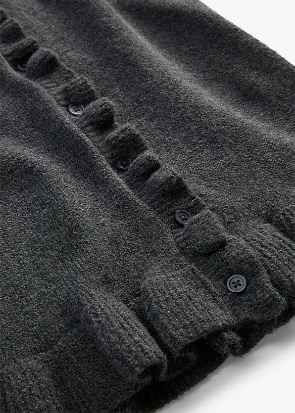 Cardigan med hullm&oslash;nster, bonprix