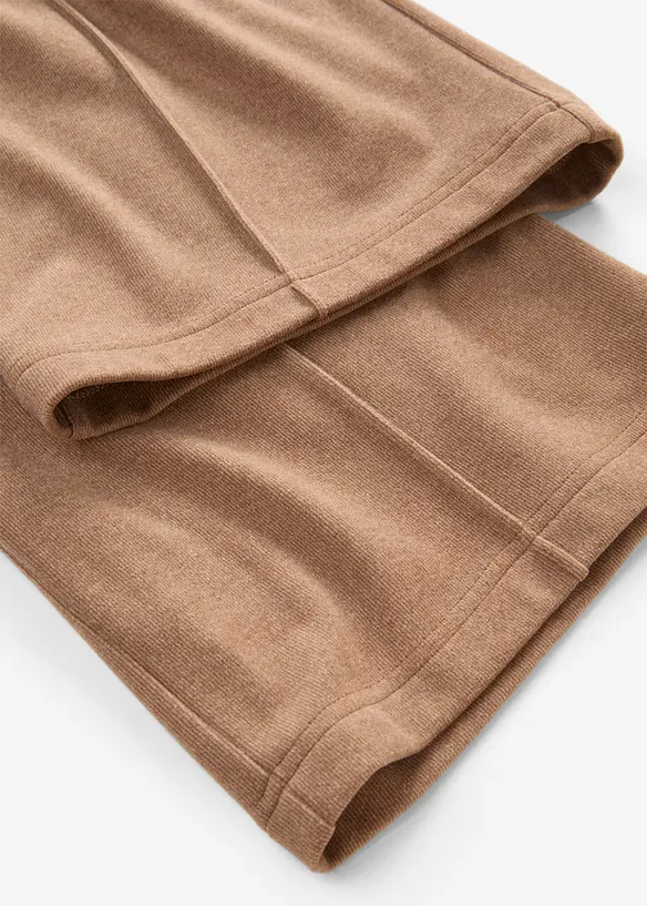 Pull on-bukse i myk, ribbet jersey, bonprix
