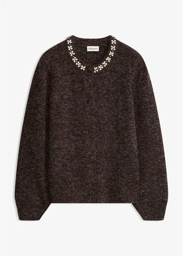 Cardigan med puffermer, bonprix