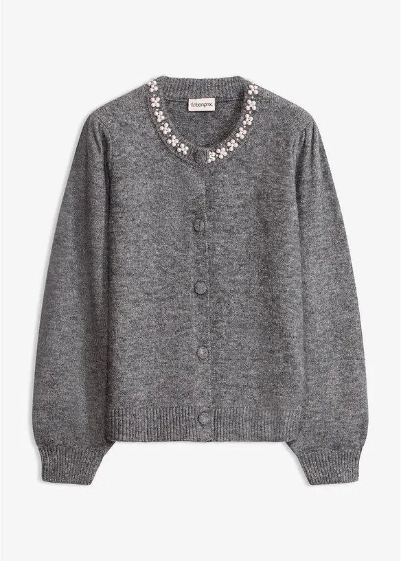 Cardigan med puffermer, bonprix