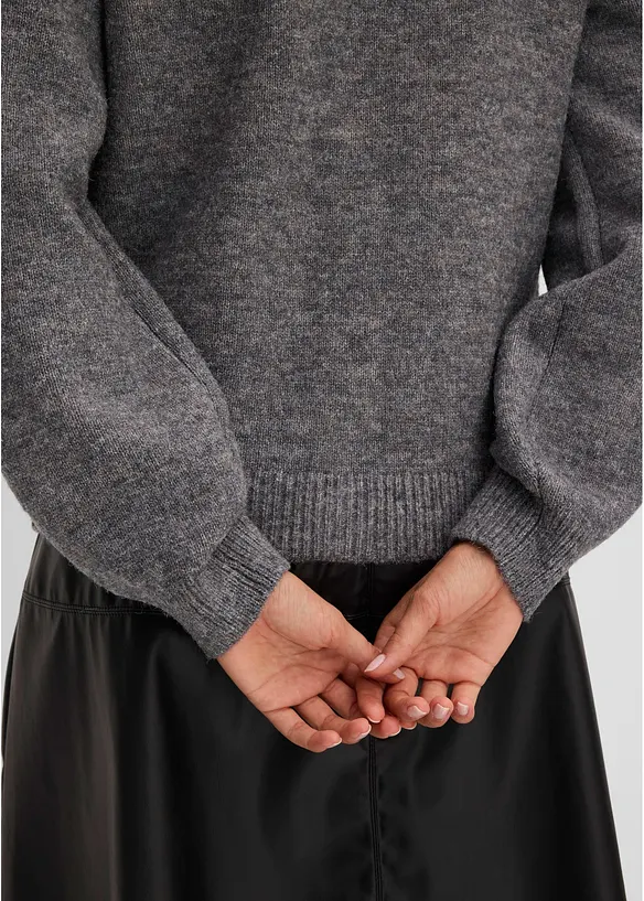 Cardigan med puffermer, bonprix