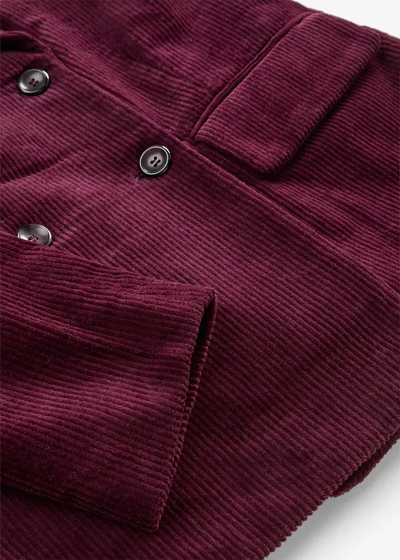 Dobbeltspent blazer i kordfl&oslash;yel, bonprix