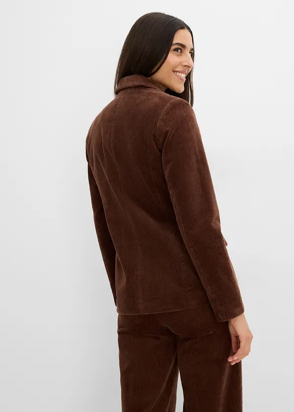 Blazer i kordfl&oslash;yel, bonprix