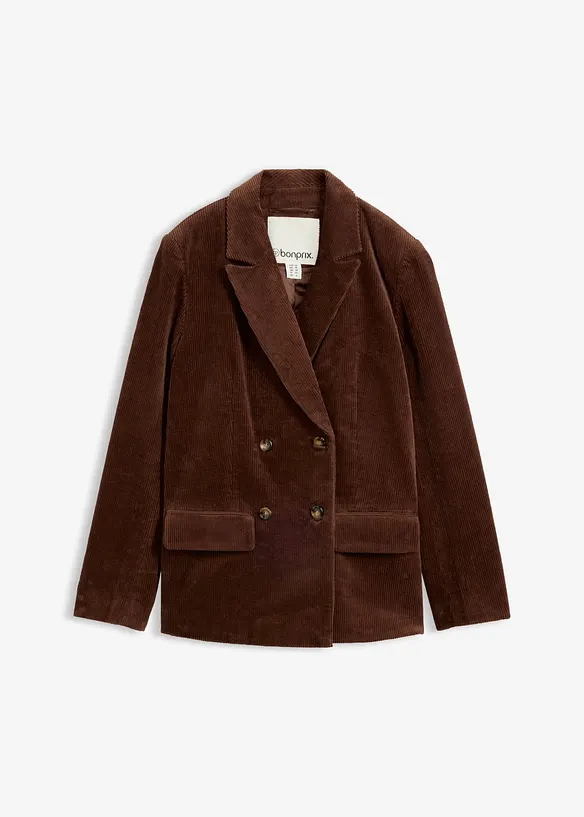 Blazer i kordfl&oslash;yel, bonprix
