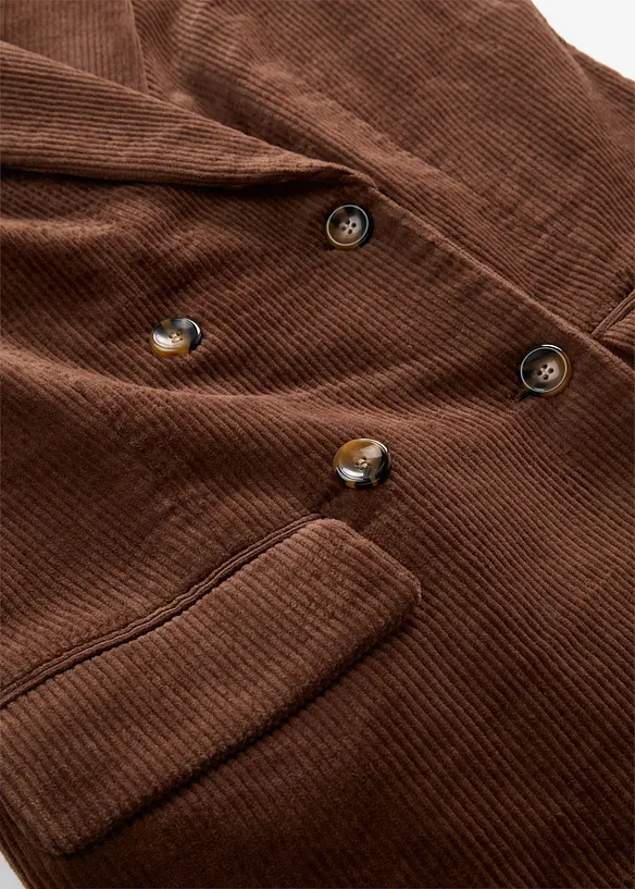 Blazer i kordfl&oslash;yel, bonprix