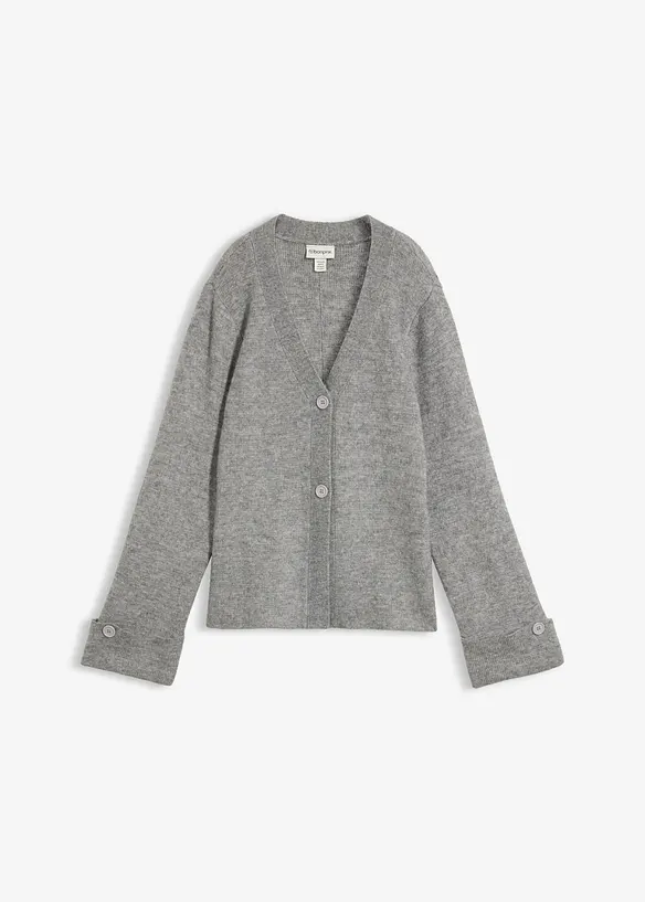 Innsvingt finstrikket jakke, bonprix