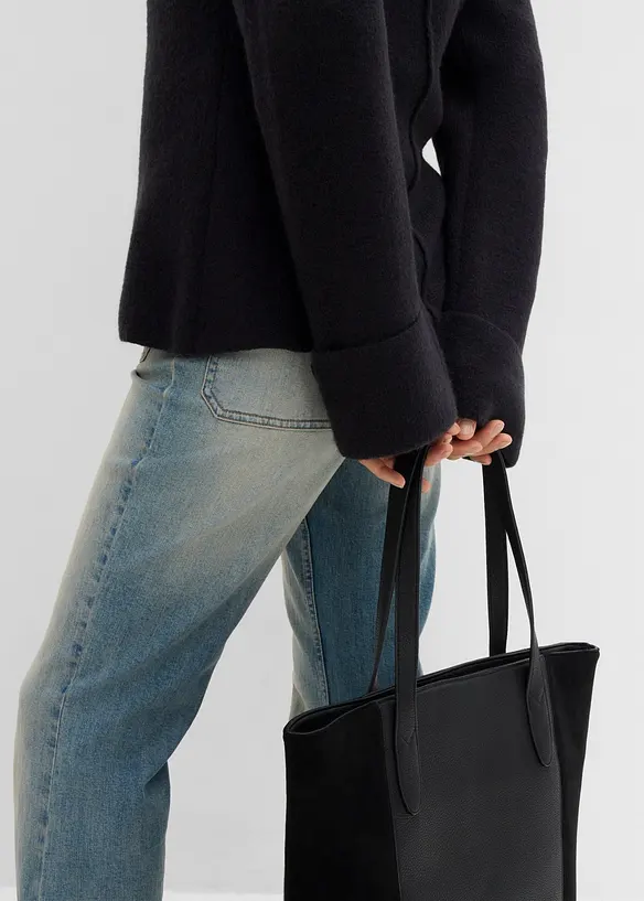 Innsvingt finstrikket jakke, bonprix