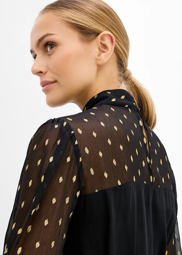 Festlig mammabluse med transparente ermer, bonprix
