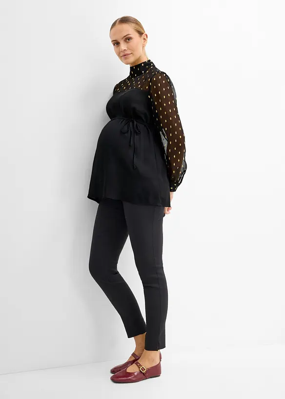 Festlig mammabluse med transparente ermer, bonprix