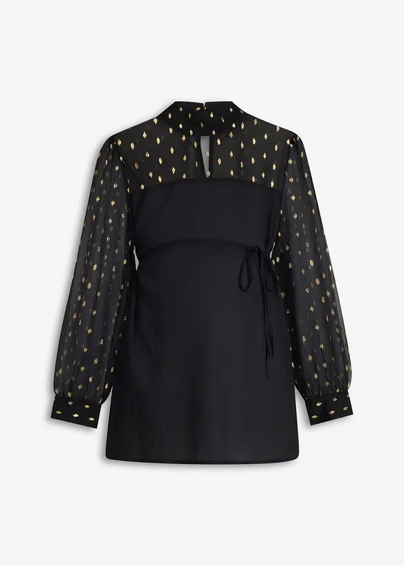 Festlig mammabluse med transparente ermer, bonprix