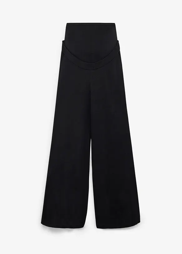 Myk, strikket mama bukse, straight leg, bonprix