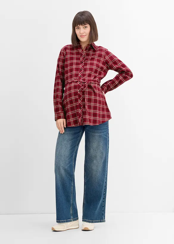 Mammabluse i myk bomullsflanell, bonprix