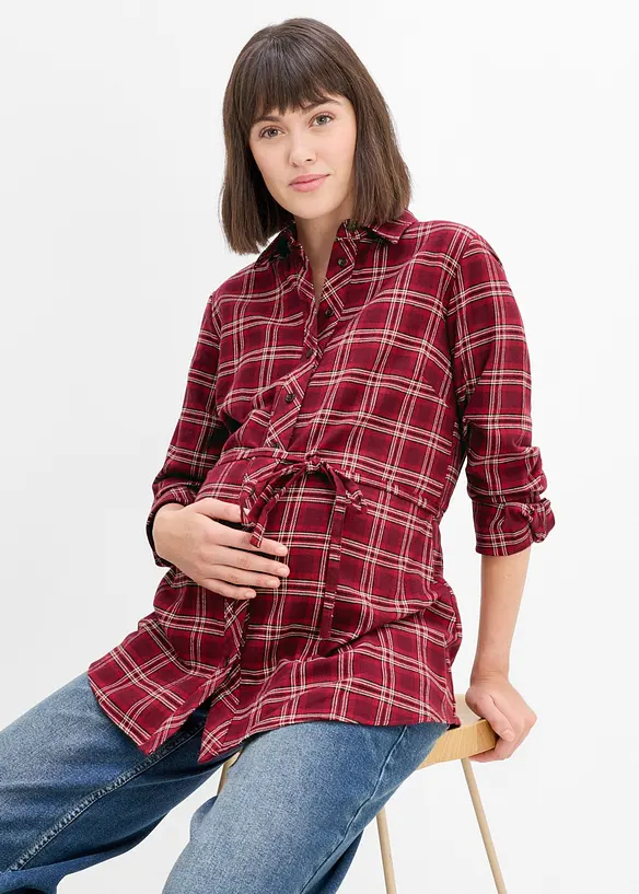 Mammabluse i myk bomullsflanell, bonprix
