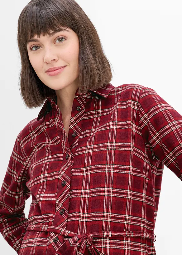 Mammabluse i myk bomullsflanell, bonprix