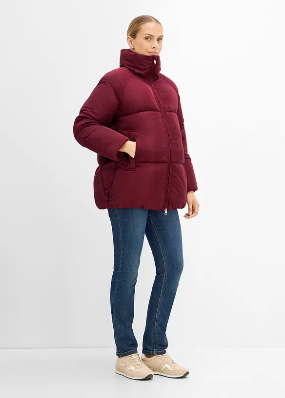 Varmt vattert 3-i-1-puffer-mammajakke med innsats for baby, bonprix
