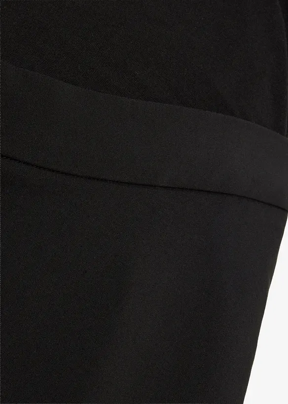 Elastisk mammabukse med buksepress, Wide Leg, bonprix