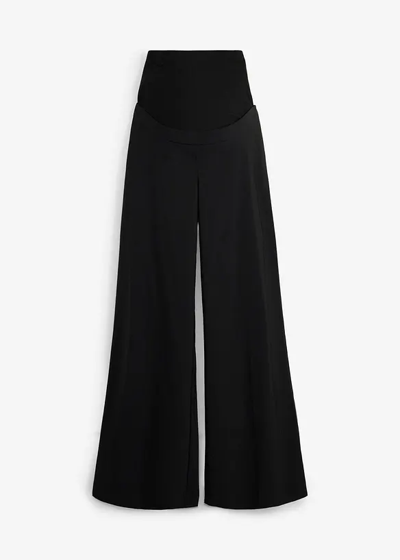 Elastisk mammabukse med buksepress, Wide Leg, bonprix
